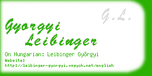 gyorgyi leibinger business card